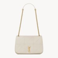 Saint Laurent Small Jamie 4.3 Bag In Lambskin White/Gold