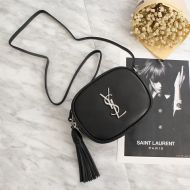 Saint Laurent Blogger Bag In Leather Black/Silver