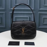 Saint Laurent LE 57 Hobo Bag In Quilted Lambskin Black/Gold