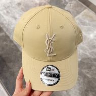 Saint Laurent x New Era Cassandre Cap In Canvas Yellow